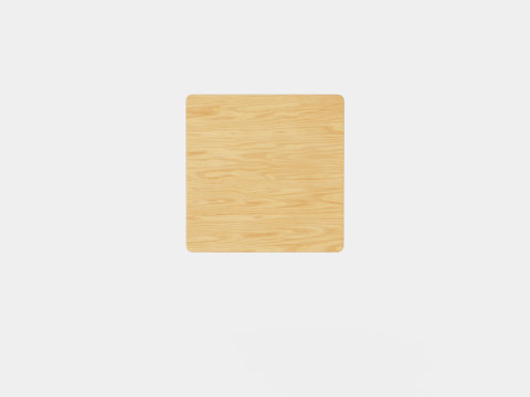 Small Side Table White Light brown 3D Model