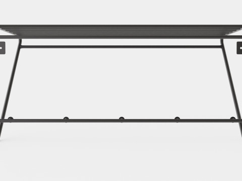Metal Hat Rack Black 3D मॉडल