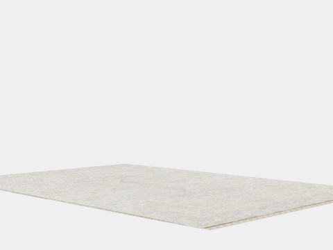 Large Carpet in Jute Mix Beige 3D Model