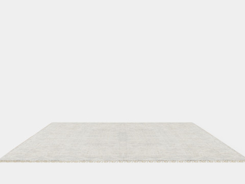 Large Carpet in Jute Mix Beige 3D Model