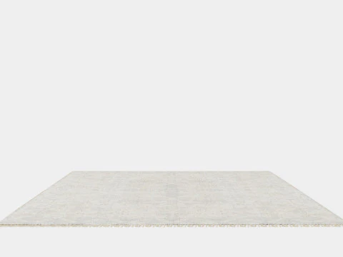 Large Carpet in Jute Mix Beige 3D Model