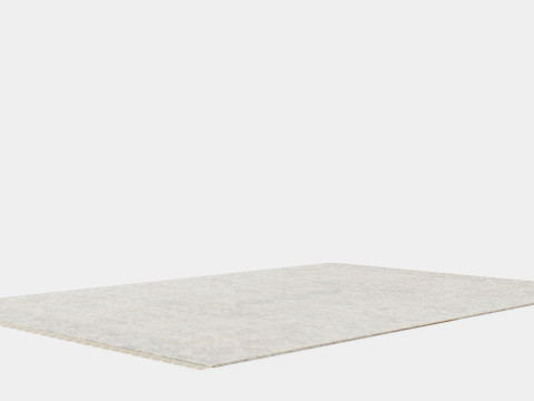 Large Carpet in Jute Mix Beige 3D Model