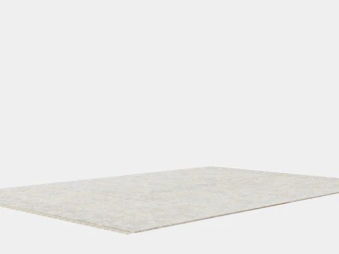 Large Carpet in Jute Mix Beige 3D Model
