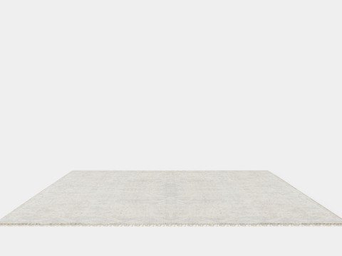 Large Carpet in Jute Mix Beige 3D Model