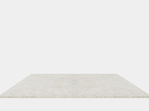 Large Carpet in Jute Mix Beige 3D Model
