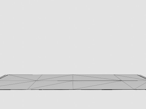 Large Carpet in Jute Mix Beige 3D Model