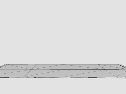 Large Carpet in Jute Mix Beige 3D Model