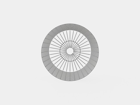 Metal Storage Basket Black Modèle 3D
