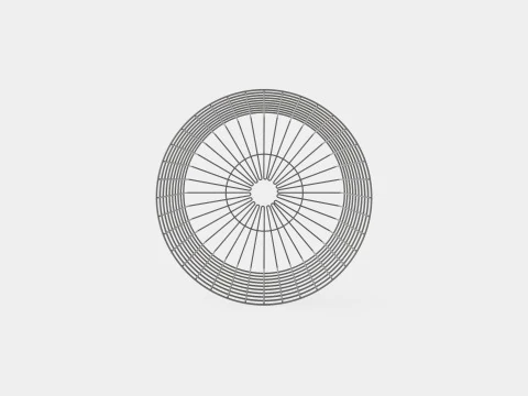 Metal Storage Basket Black 3D Model