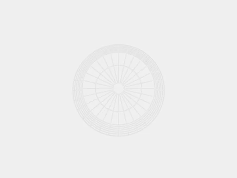 Round metal storage basket White 3D Model