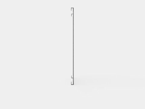Metal wall storage grid Black 3D Model