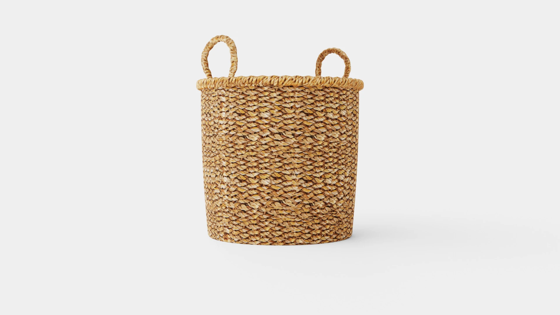 Seagrass storage basket 3D Model .c4d .max .obj .3ds .fbx .stl .blend 