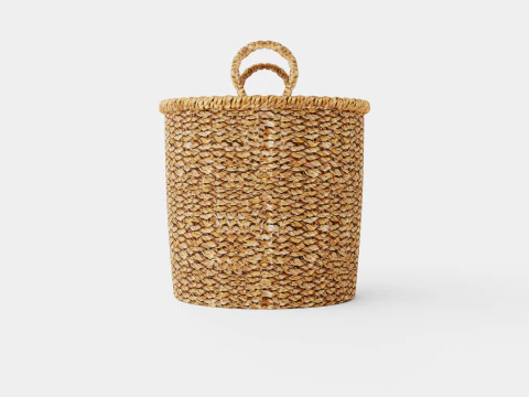 Seagrass storage basket 3D Model