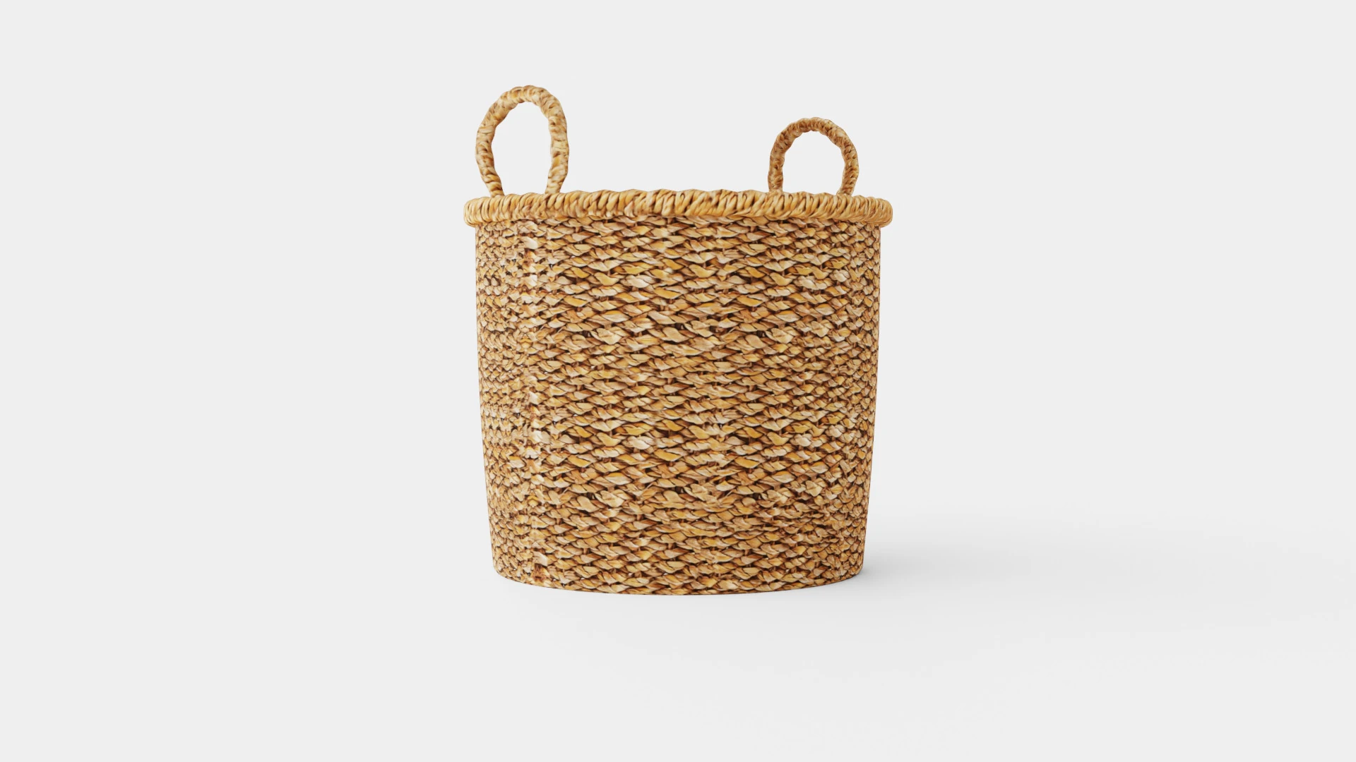 Seagrass storage basket 3D Model .c4d .max .obj .3ds .fbx .stl .blend 