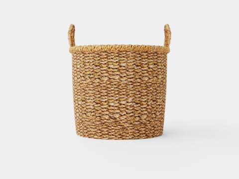 Seagrass storage basket 3D Model