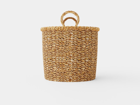 Seagrass storage basket 3D Model