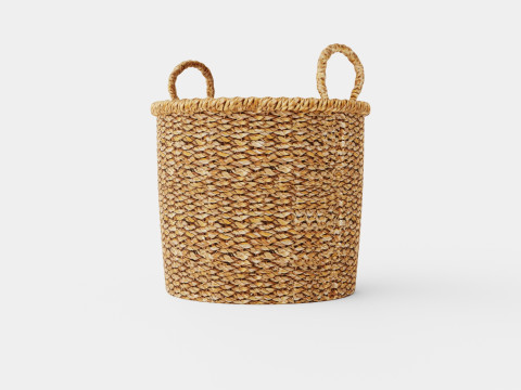 Seagrass storage basket 3D Model