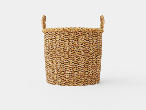 Seagrass storage basket 3D Model