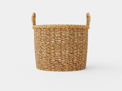 Small seagrass storage basket 3D Model