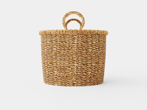 Small seagrass storage basket 3D Model