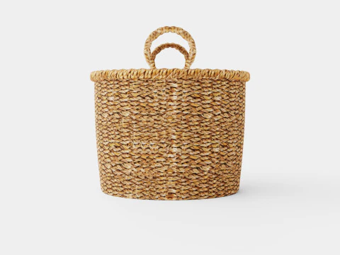 Small seagrass storage basket 3D Model
