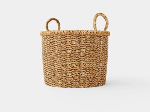 Small seagrass storage basket 3D Model