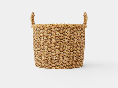 Small seagrass storage basket 3D Model