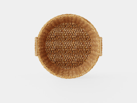 Small seagrass storage basket 3D Model