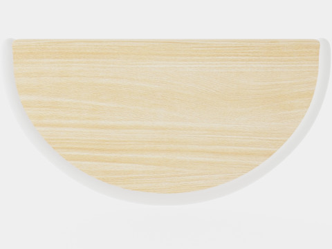 Wooden Hat Rack White Model 3D