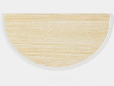 Wooden Hat Rack White 3D Model