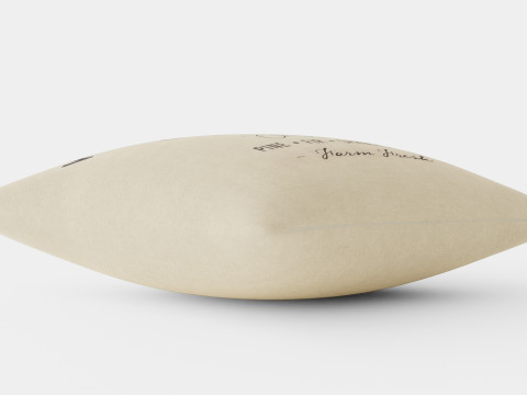 Cushion cover in linen mix 3D-Modell