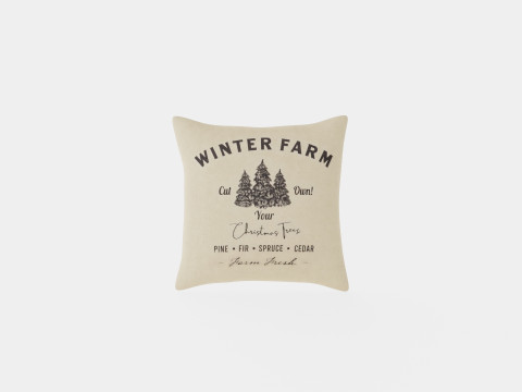 Cushion cover in linen mix 3D मॉडल