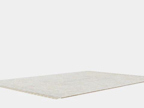 Jute-blend Rye Beige Grey 3D Model