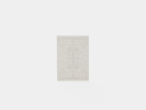 Jute-blend Rye Beige Grey 3D Model