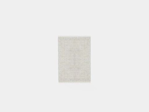 Jute-blend Rye Beige Grey 3D Model