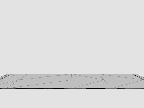 Jute-blend Rye Beige Grey 3D Model