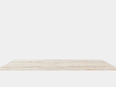 Patterned Pile Rug Beige Model 3D