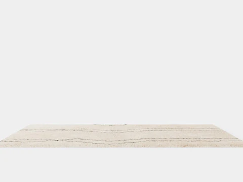 Patterned Pile Rug Beige 3D Model