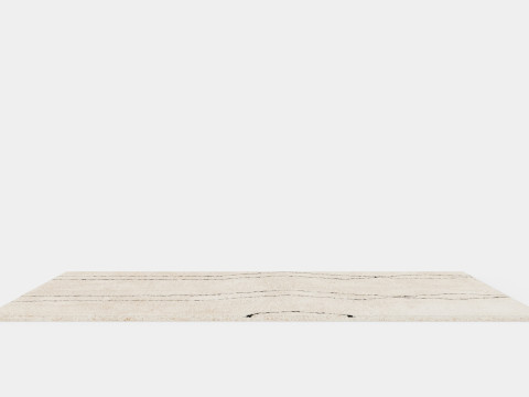 Patterned Pile Rug Beige Model 3D