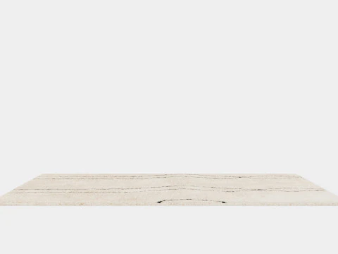 Patterned Pile Rug Beige 3D Model