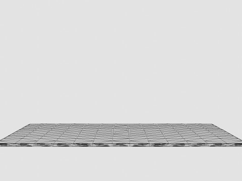 Patterned Pile Rug Beige Model 3D