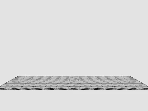 Patterned Pile Rug Beige 3D Model