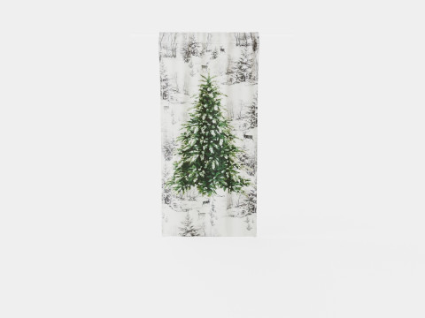 Printed canvas curtain 3D Model
