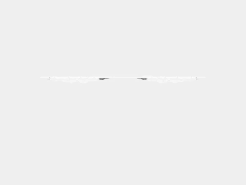 Curtain Length in Linen Mix Light Grey 3D Model