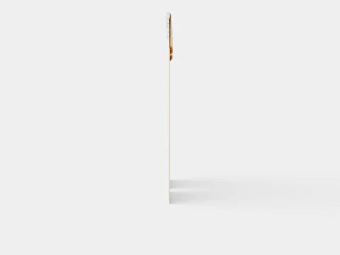 Curtain Length in Linen Mix Beige 3D Model