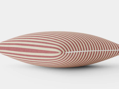 Sarung Bantal dalam Campuran Linen Model 3D