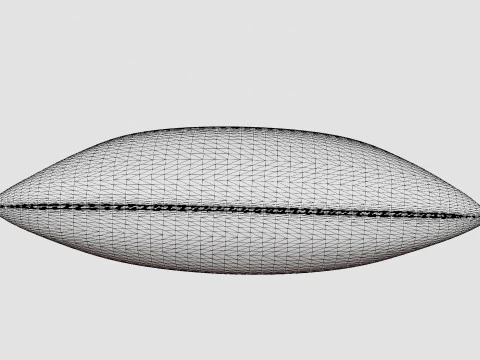 Cushion Cover in Linen Mix 3D Model