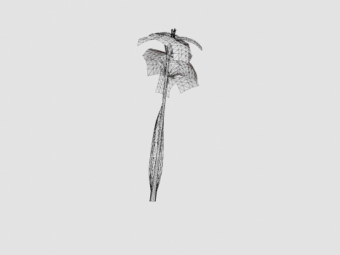 Hemerocallis Bogeyman Daylily 3D Model