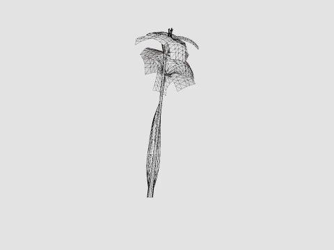 Hemerocallis Bogeyman Daylily 3D Model