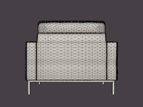Crosby armchair Modèle 3D